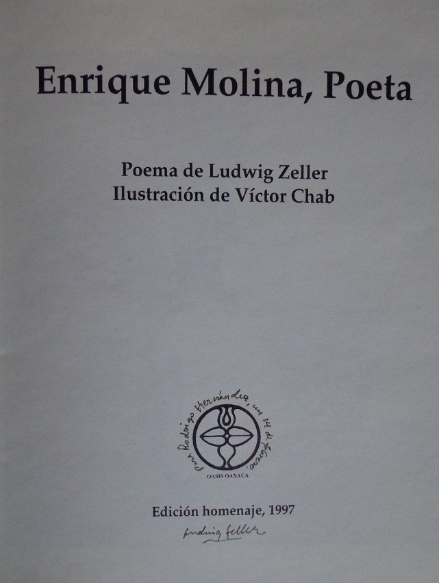 Ludwig Zeller.	Enrique Molina, Poeta 