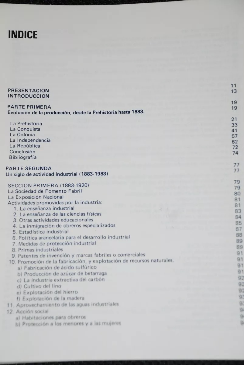 Chile, 100 años de industria, 1883-1983