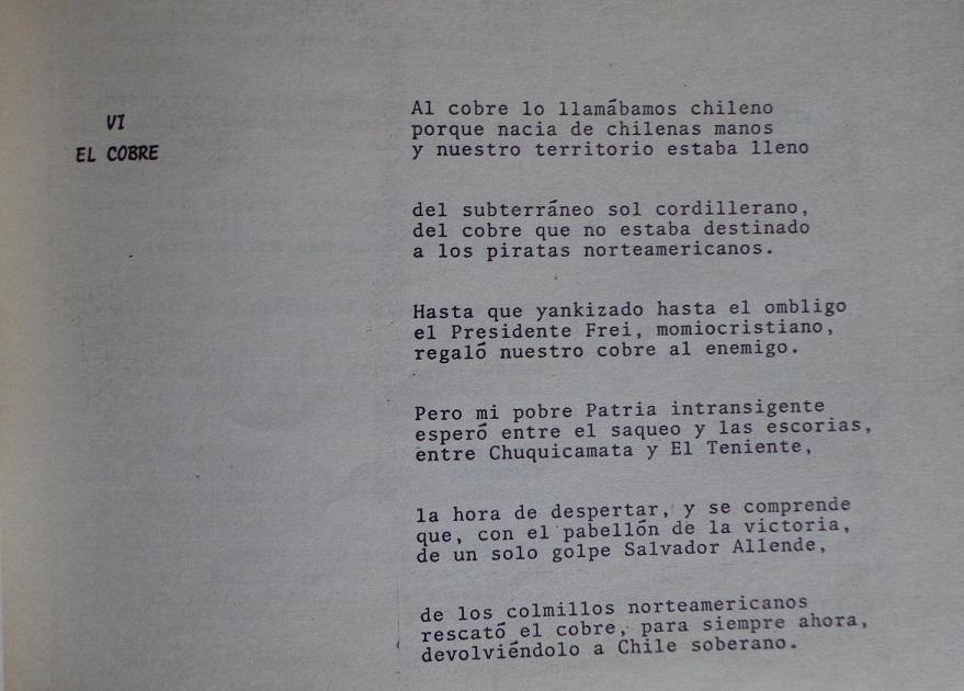 Pablo Neruda. Incitacion al nixonicidio y alabanza de la revolucion chilena. 1era ed.