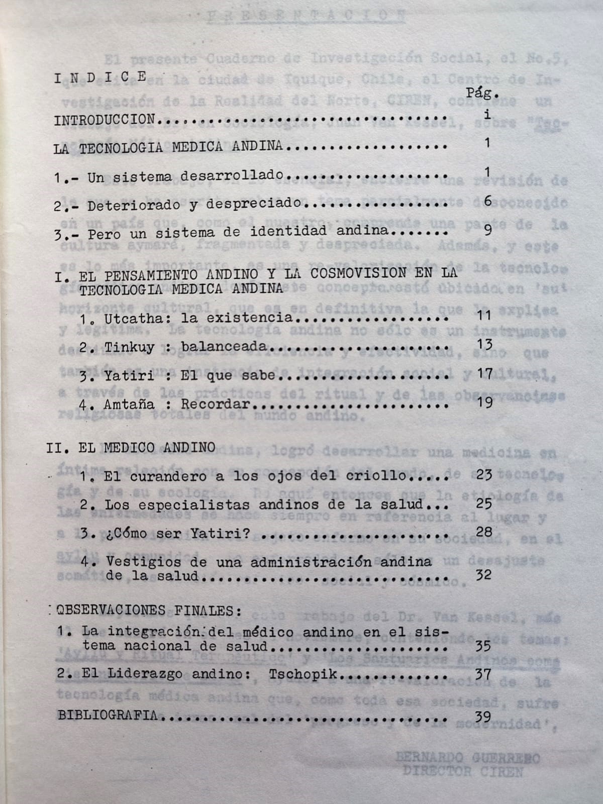 Juan Van Kessel. Cuadernos de Investigación Social N°15. Tecnología Médica Andina.