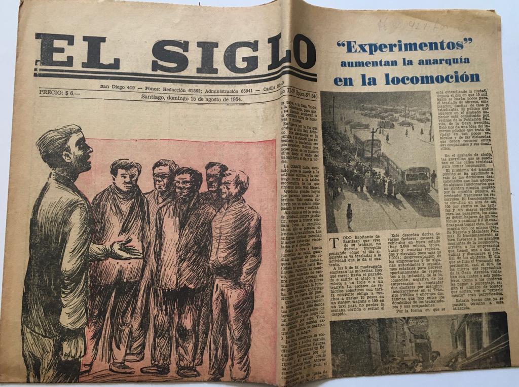 Diario El Siglo.  5 números 