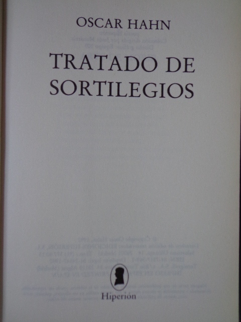 Oscar Hahn - Tratado de sortilegios