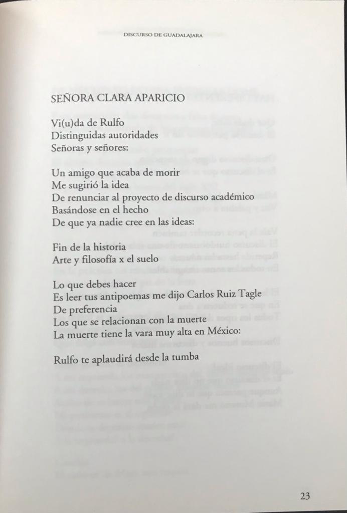 Nicanor Parra 	Discursos de Sobremesa