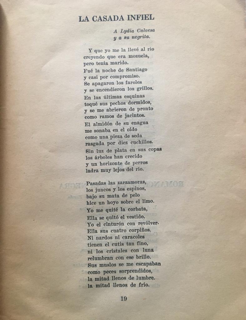 Federico Garcia Lorca. Breve Antología. Poemas seleccionados y presentados por Juan Marinello