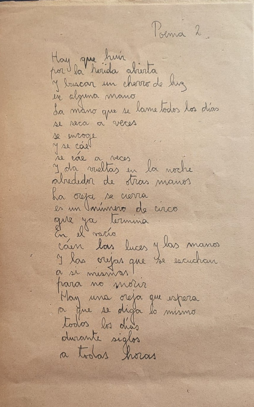 Adriana Marín	Poemas.  