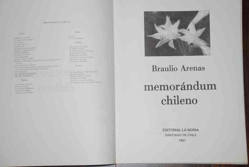 Braulio Arenas -  Memorándum Chileno