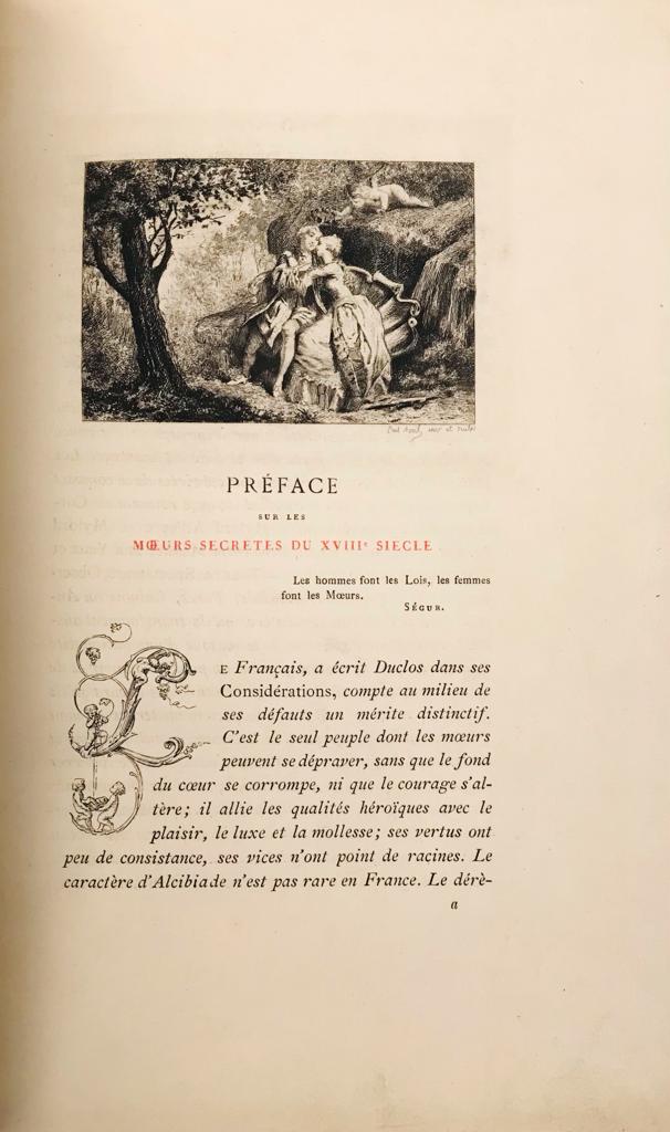 Uzanne, Octave (Hrsg.) (Prefacio y notas)	Les Moeurs Secrètes du XVIIIe Siècle. 