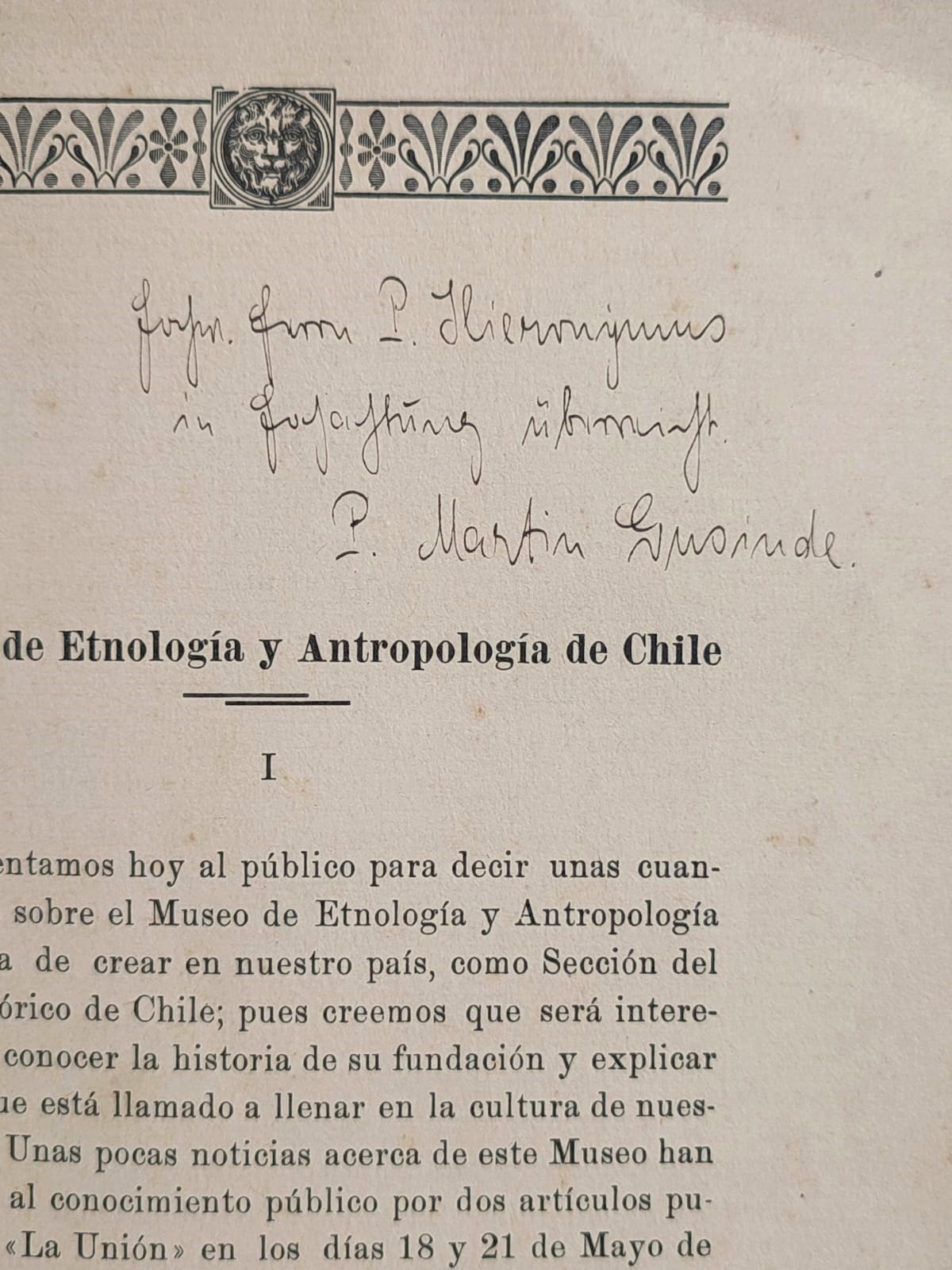 Publicaciones del Museo de Etnología y Antropología de Chile. 