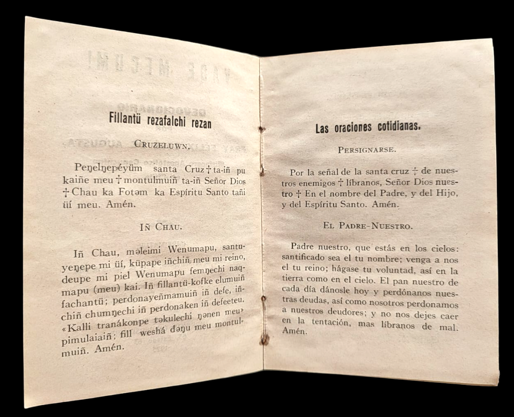 Fray Félix José de Augusta.	Kiñewn Amuaiyu / Vademecum. 