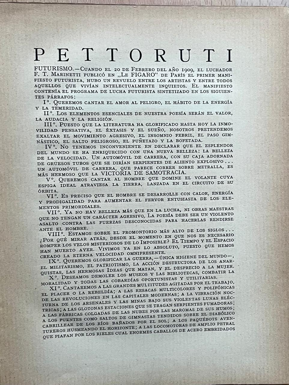 Alberto Candioti ( texto)	Pettoruti 