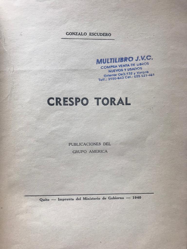 Gonzalo Escudero. Crespo Toral