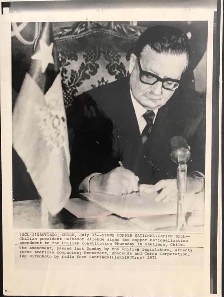 Fotografía de Presidente de Chile.  Salvador Allende 