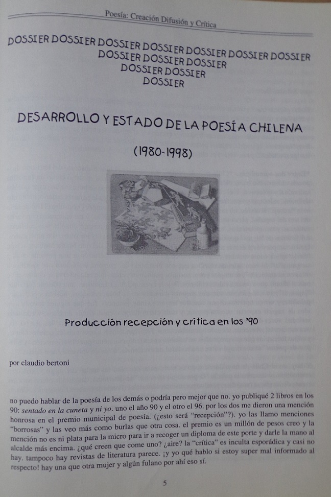 Thomas Harris y María Luz Moraga. Postdata. Revista de poesia creacion/difusion/crítica