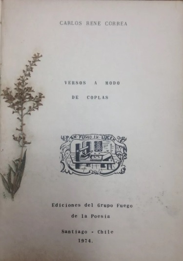 Carlos René Correa. Versos a modo de coplas 