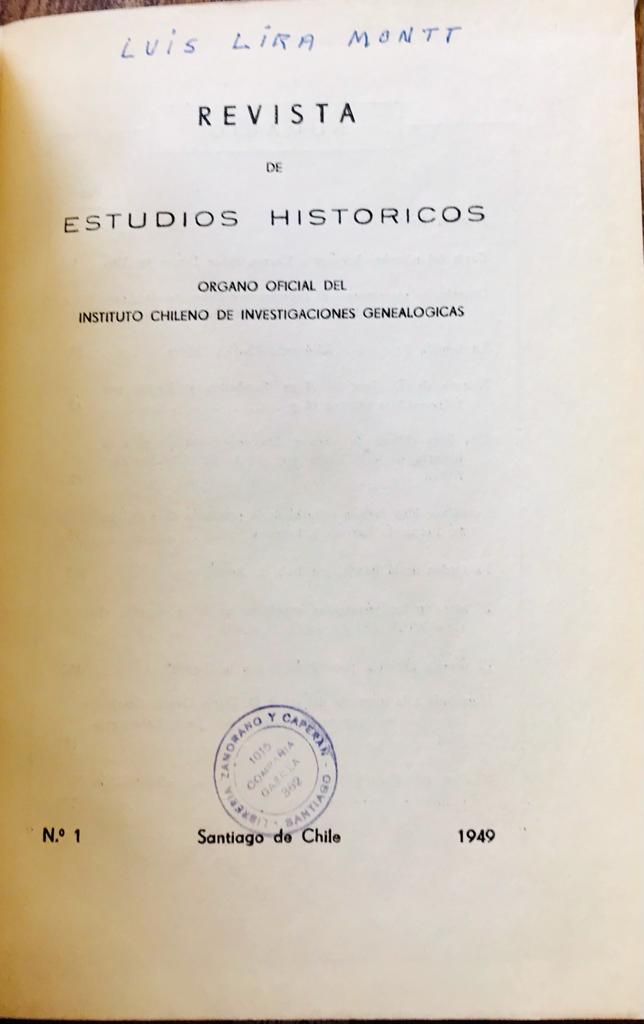  Revista de estudios históricos