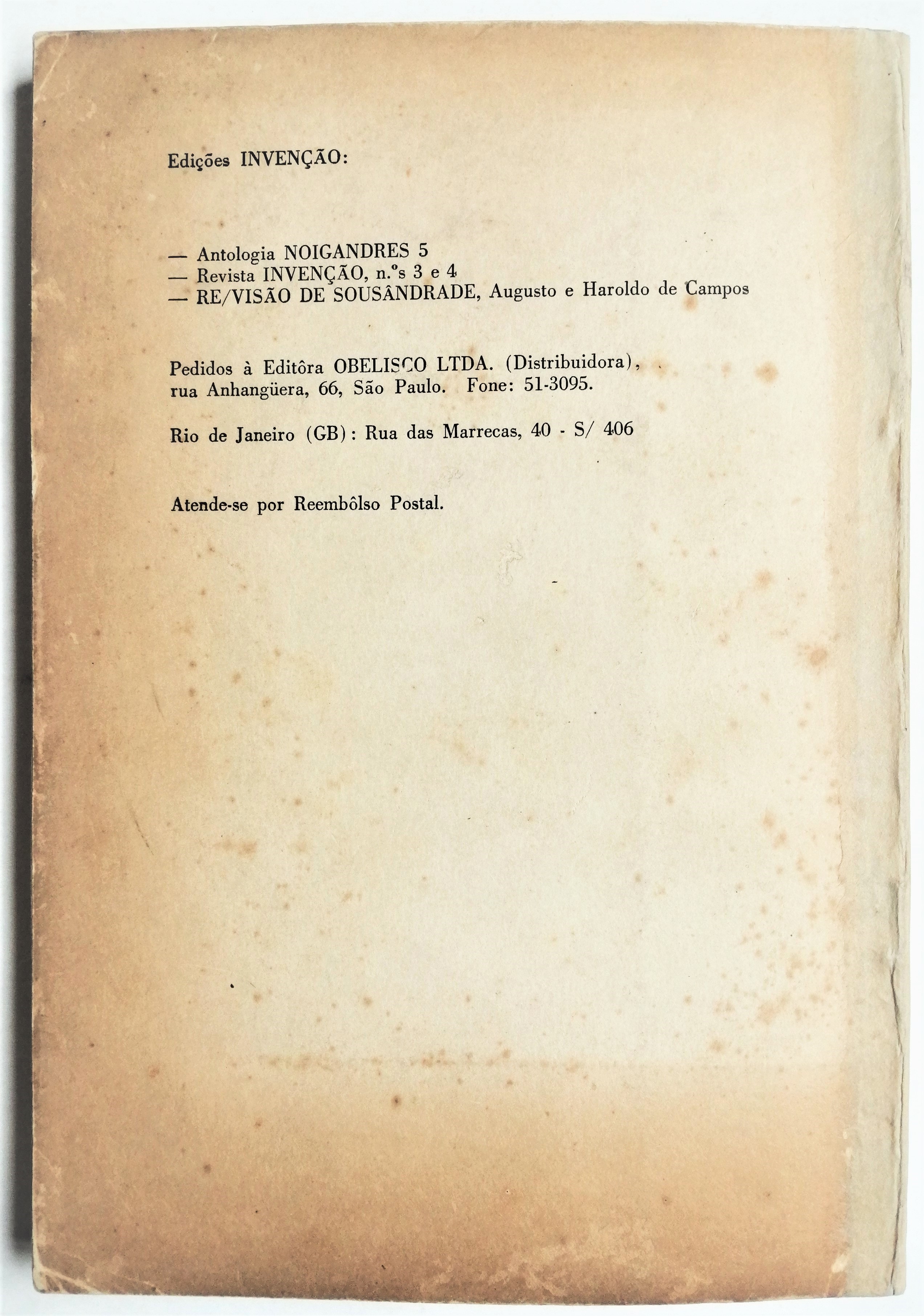 Augusto de Campos, Decio Pignatari, Haroldo de Campos - Teoría da poesía concreta