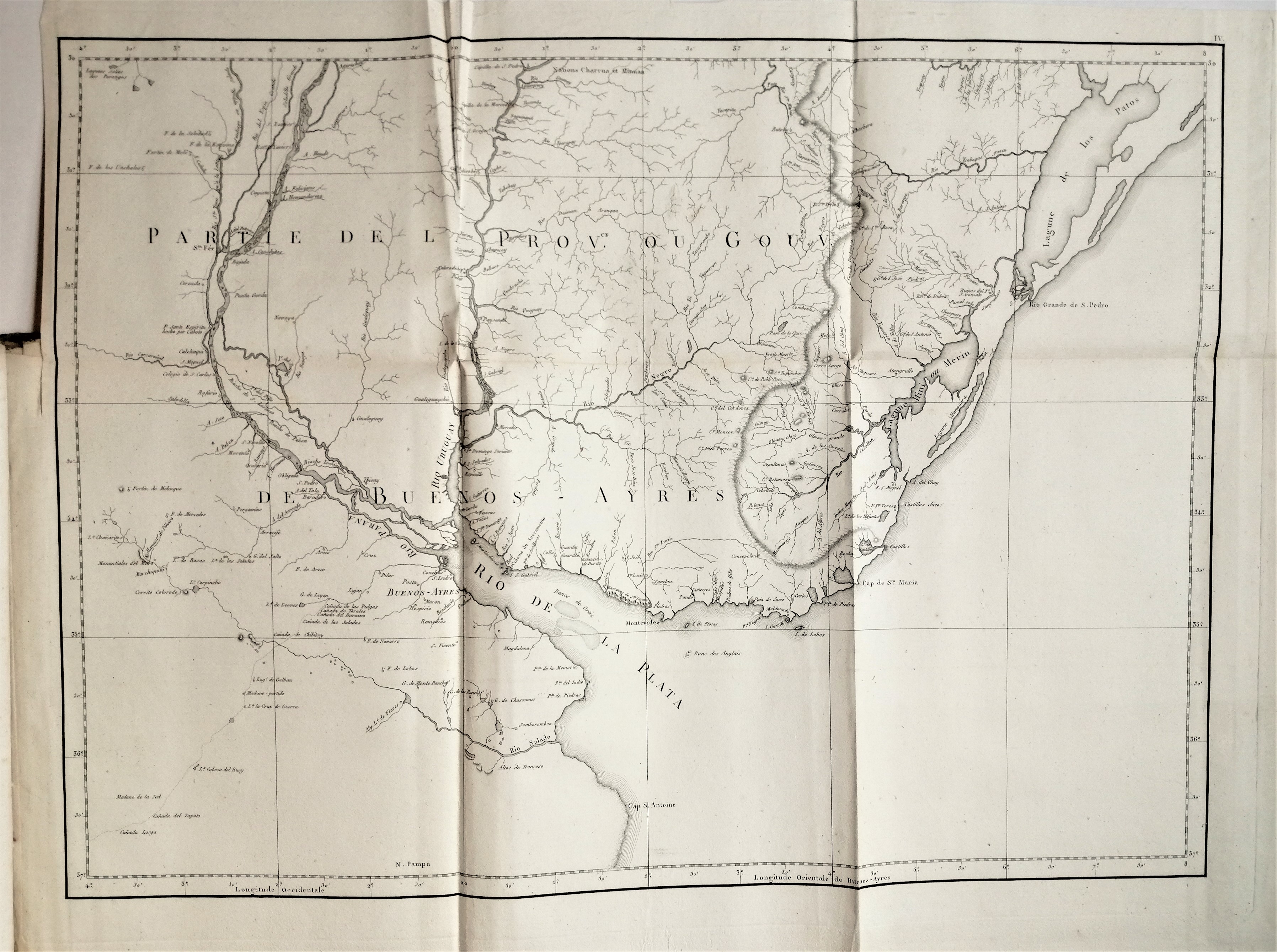 Félix de Azara - Voyages dans l’Amerique Meridionale. Atlas. 