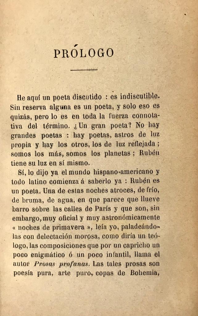 Rubén Darío.	Peregrinaciones