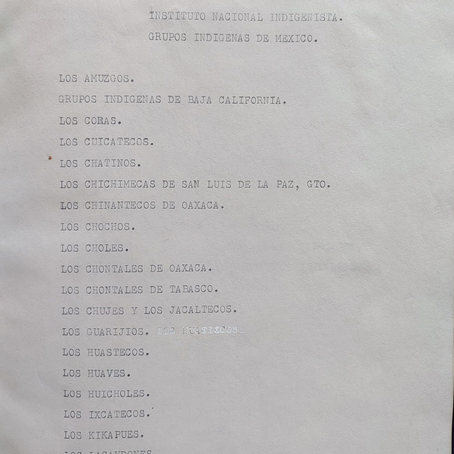 Instituto Indigenista de México. 48 Publicaciones de Pueblos Indígenas de México. 