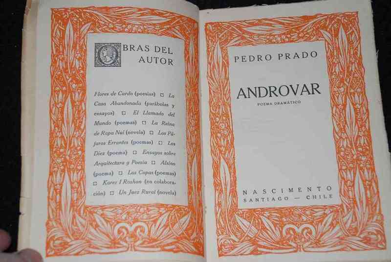 Pedro Prado - Androvar poema dramatico