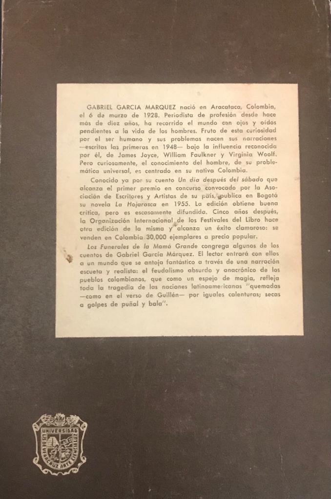 Gabriel García Márquez	Los funerales de la mamá grande