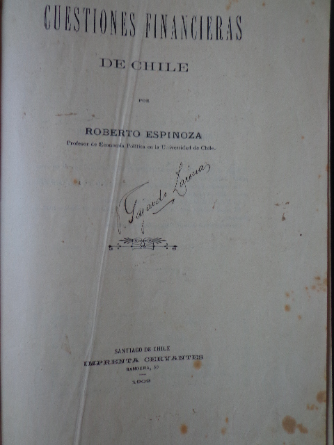 Roberto Espinoza - Cuestiones financieras de Chile  