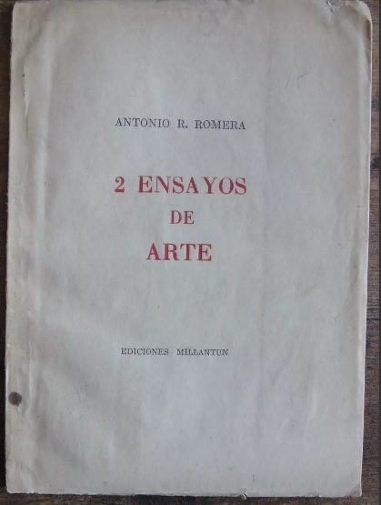 Antonio Romera. 2 ensayos de arte