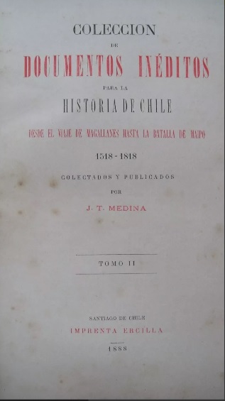 Colección de documentos inéditos para la historia de Chile 