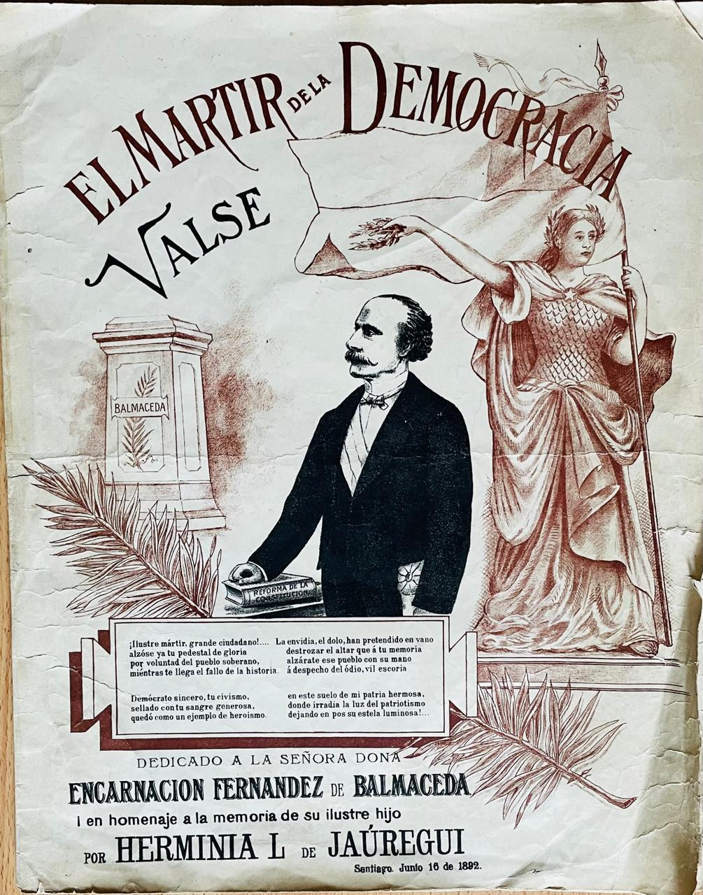 Herminia L de Jaúregui	El martir de la Democracia. Valse