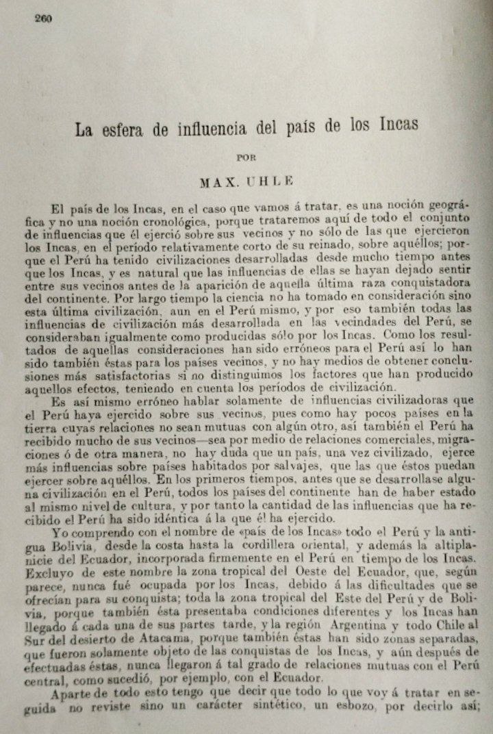 La esfera de influencia del país de los Incas. 