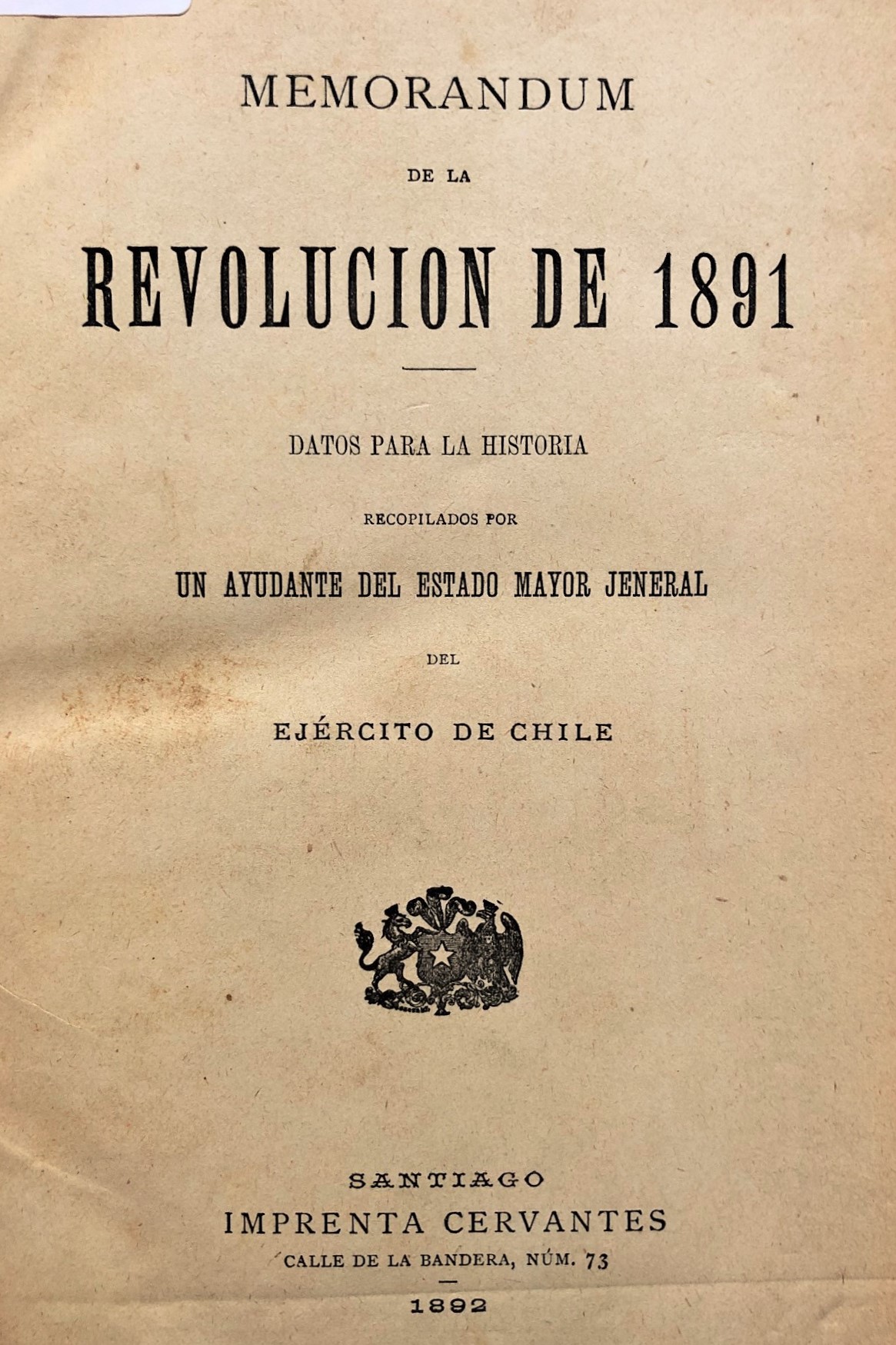 Memorandum de la revolución de 1891