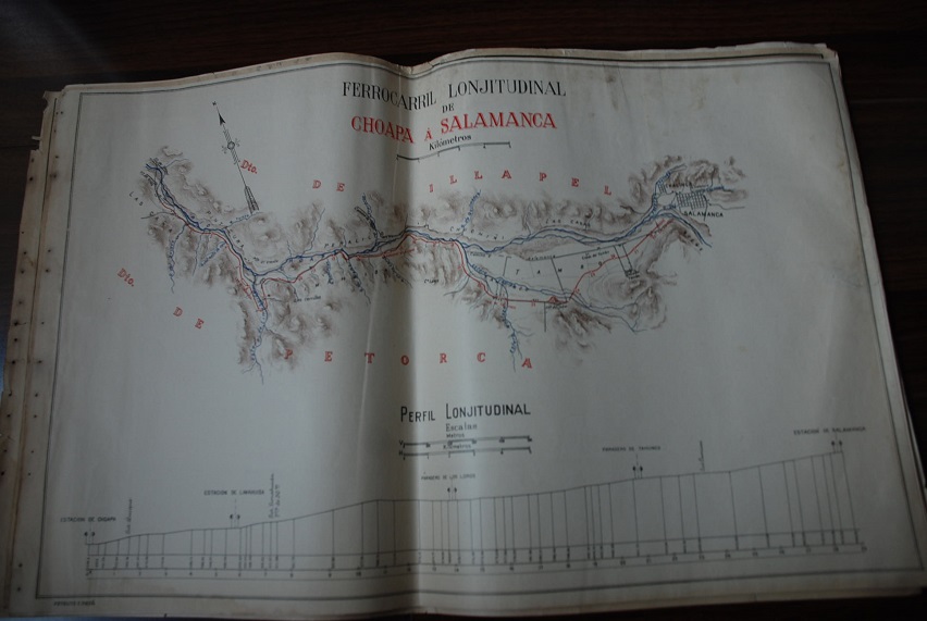 Ferrocarril Illapel Petorca Tambo Salamanca 1910 Plano