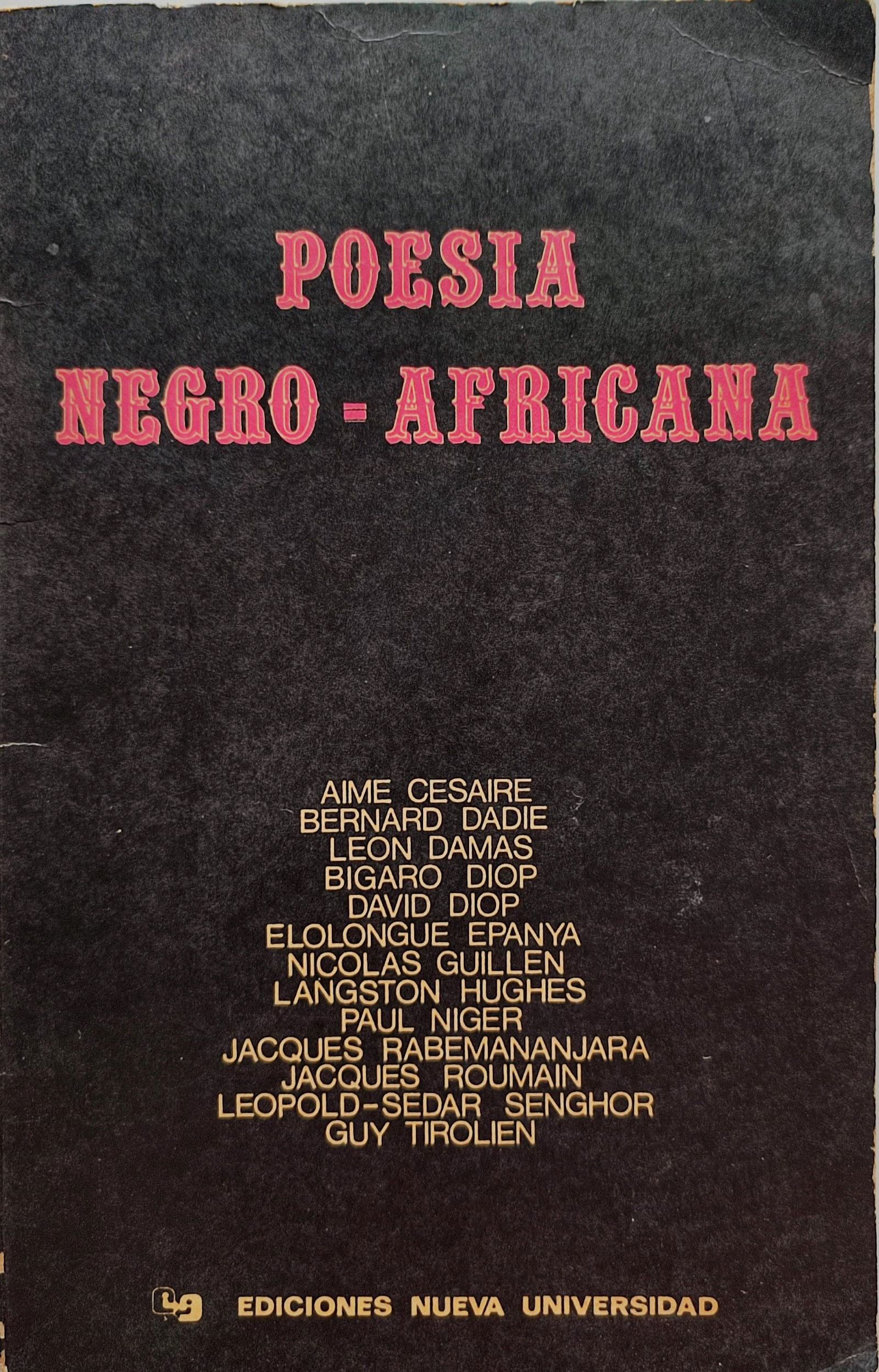 Varios autores. Poesía Negro-Africana.