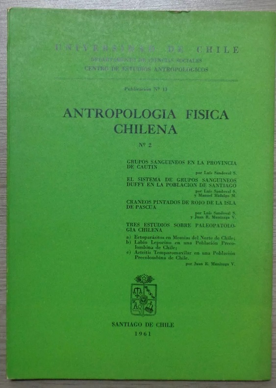 Antropología física chilena. N °2