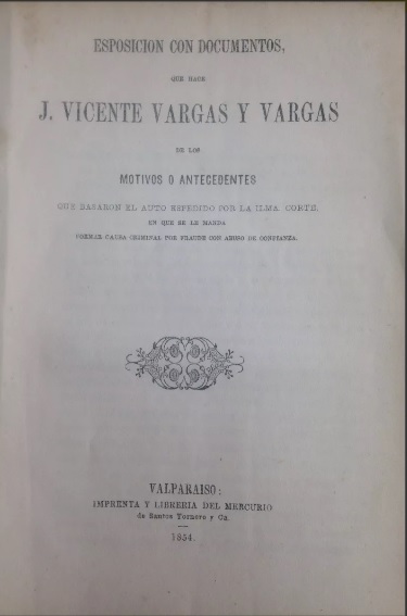 Causa Criminal Valparaiso 1854 Vargas Procesos