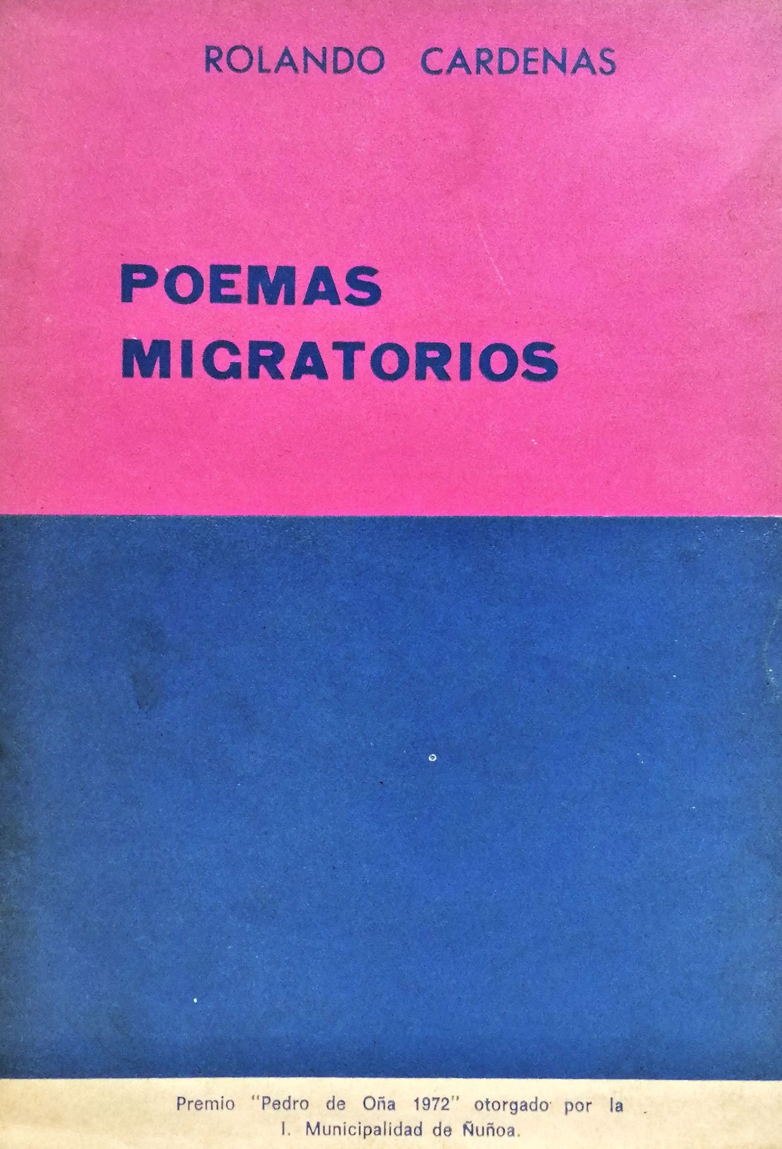 Rolando Cárdenas - Poemas Migratorios
