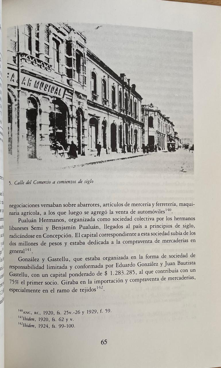 Leonardo Mazzei de Grazia	Sociedades Comerciales e Industriales y economía de Concepción 