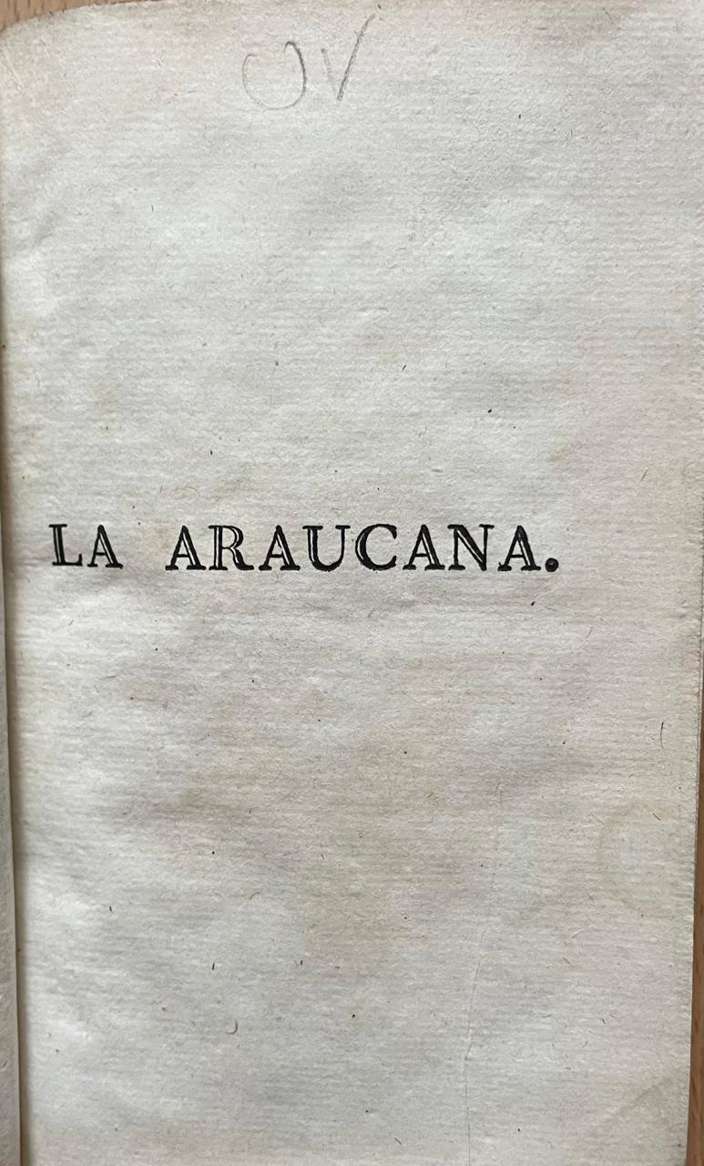 Alonso de Ercilla 	La Araucana (2 tomos) 
