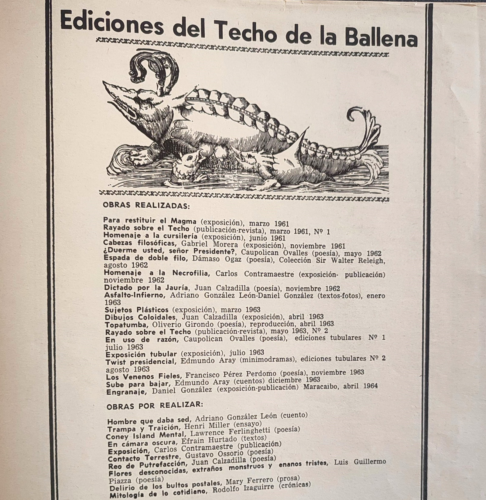 El Techo de la Ballena. Rayado sobre el techo 3.