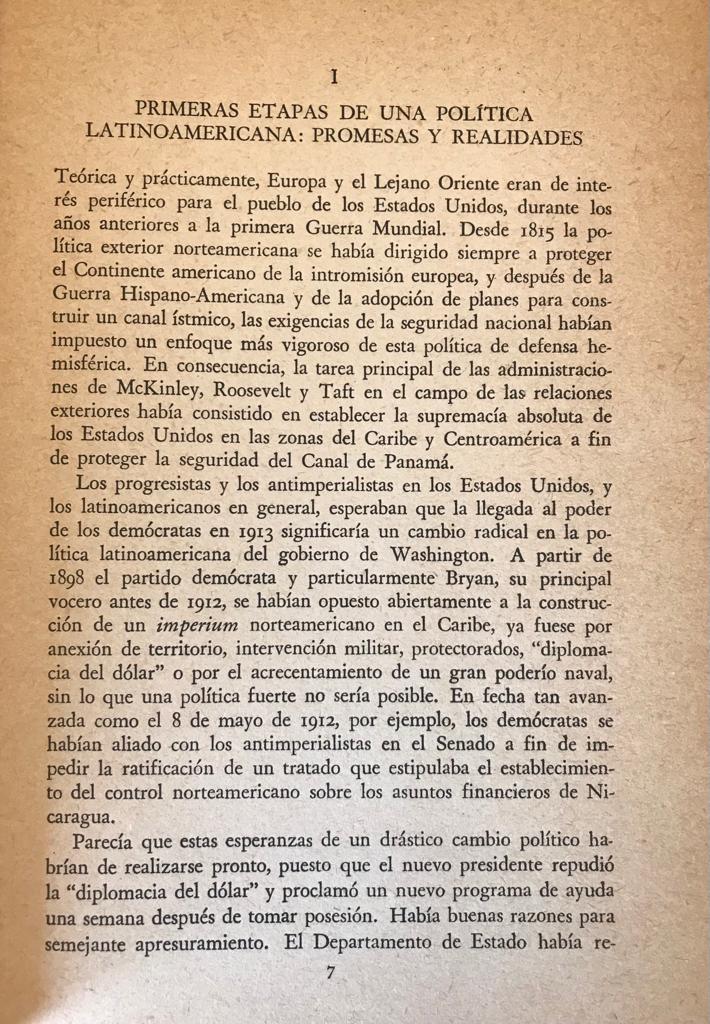 Arthur Link. La política de Estados Unidos en America Latina   (1913-1916)