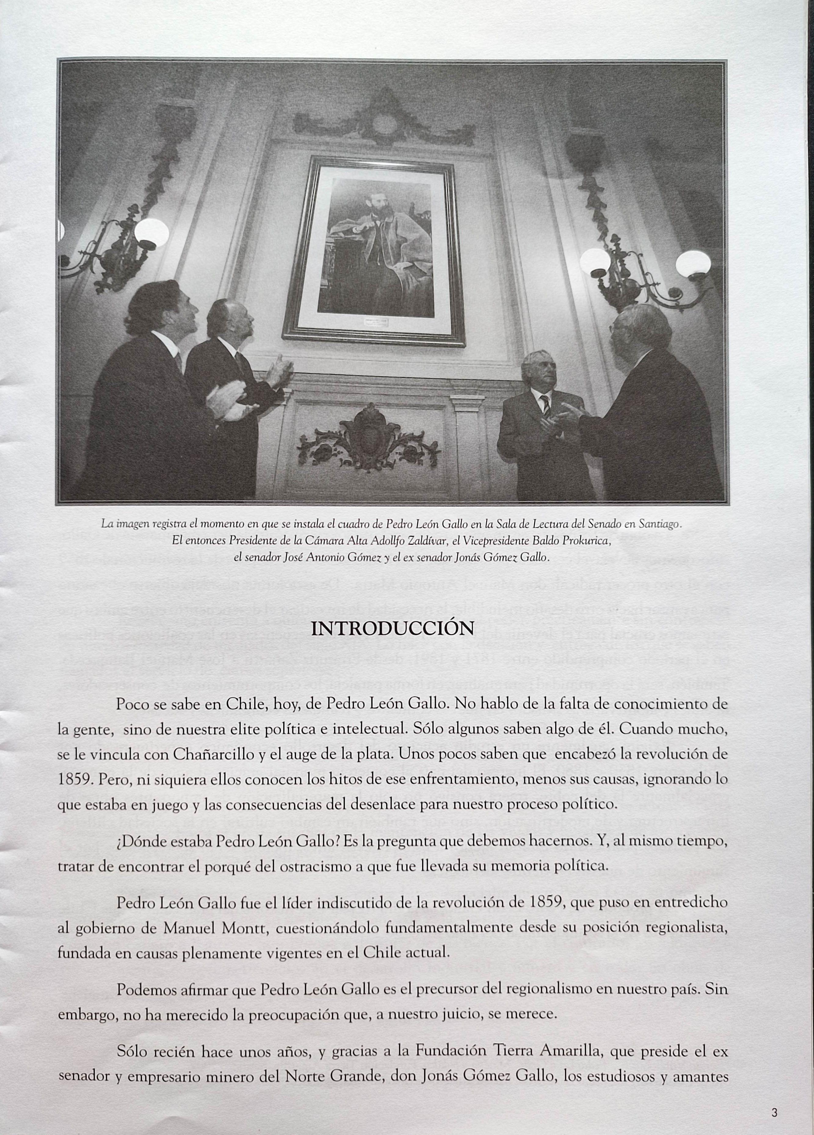 Adolfo Zaldívar Larraín.	A propósito de Pedro León Gallo. El regionalismo en pasado y presente.