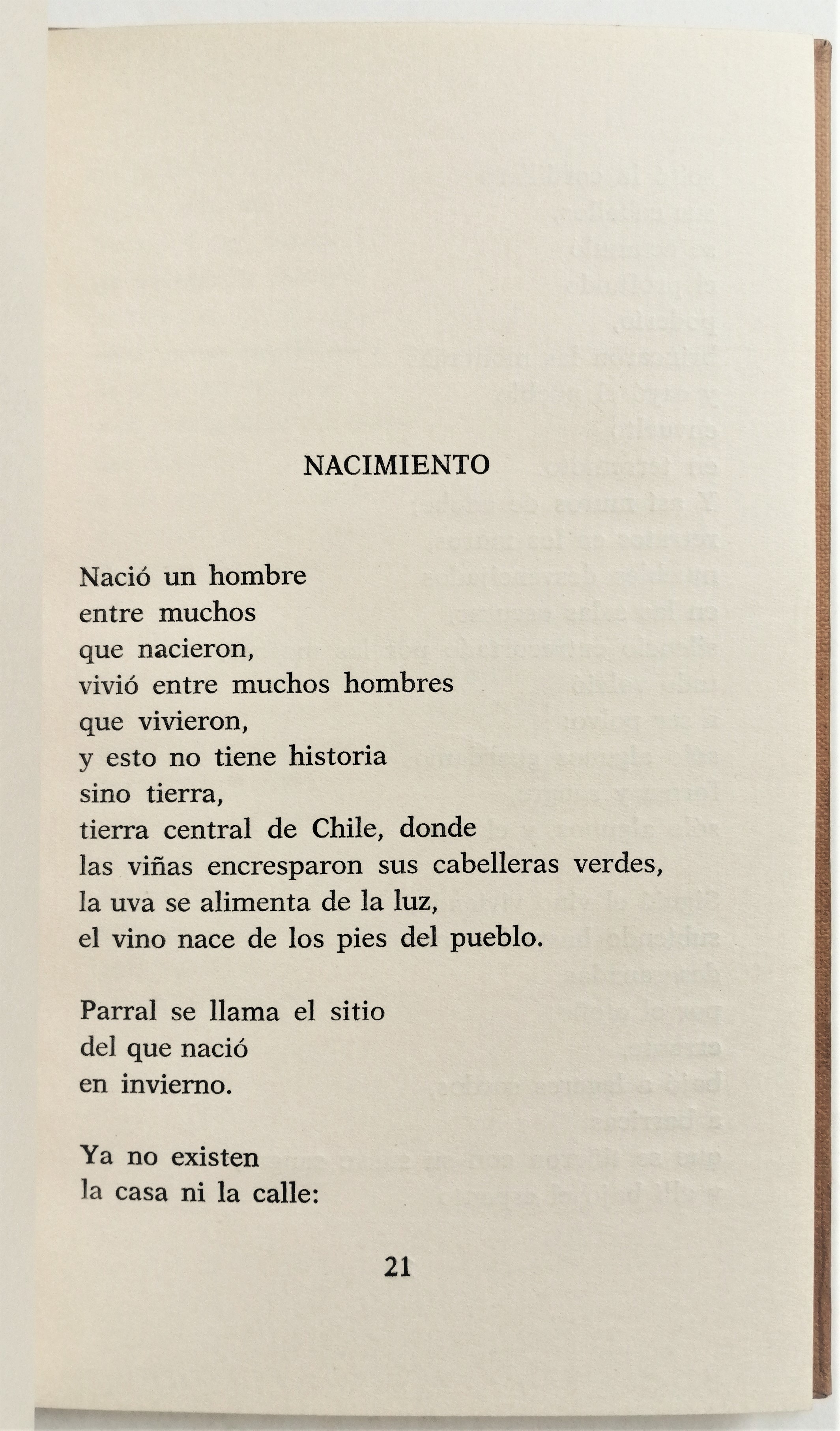 Pablo Neruda	- Sumario. Libro donde nace la lluvia