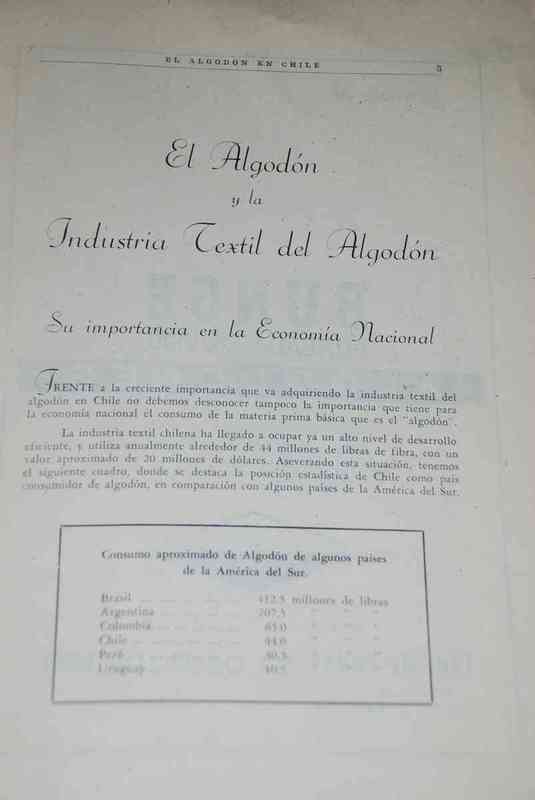 C. F. Vargas - El algodón en Chile y la industria textil del algodón  