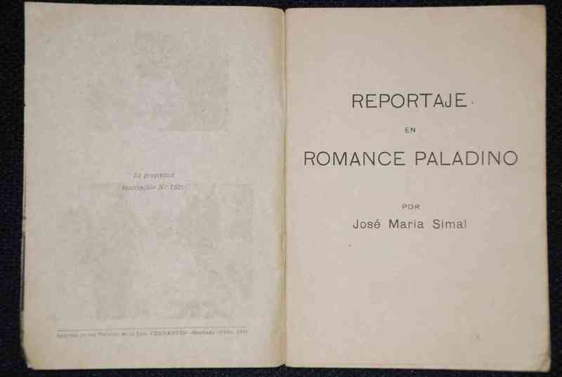 Jose Maria Simal - Reportaje en Romance Paladino 