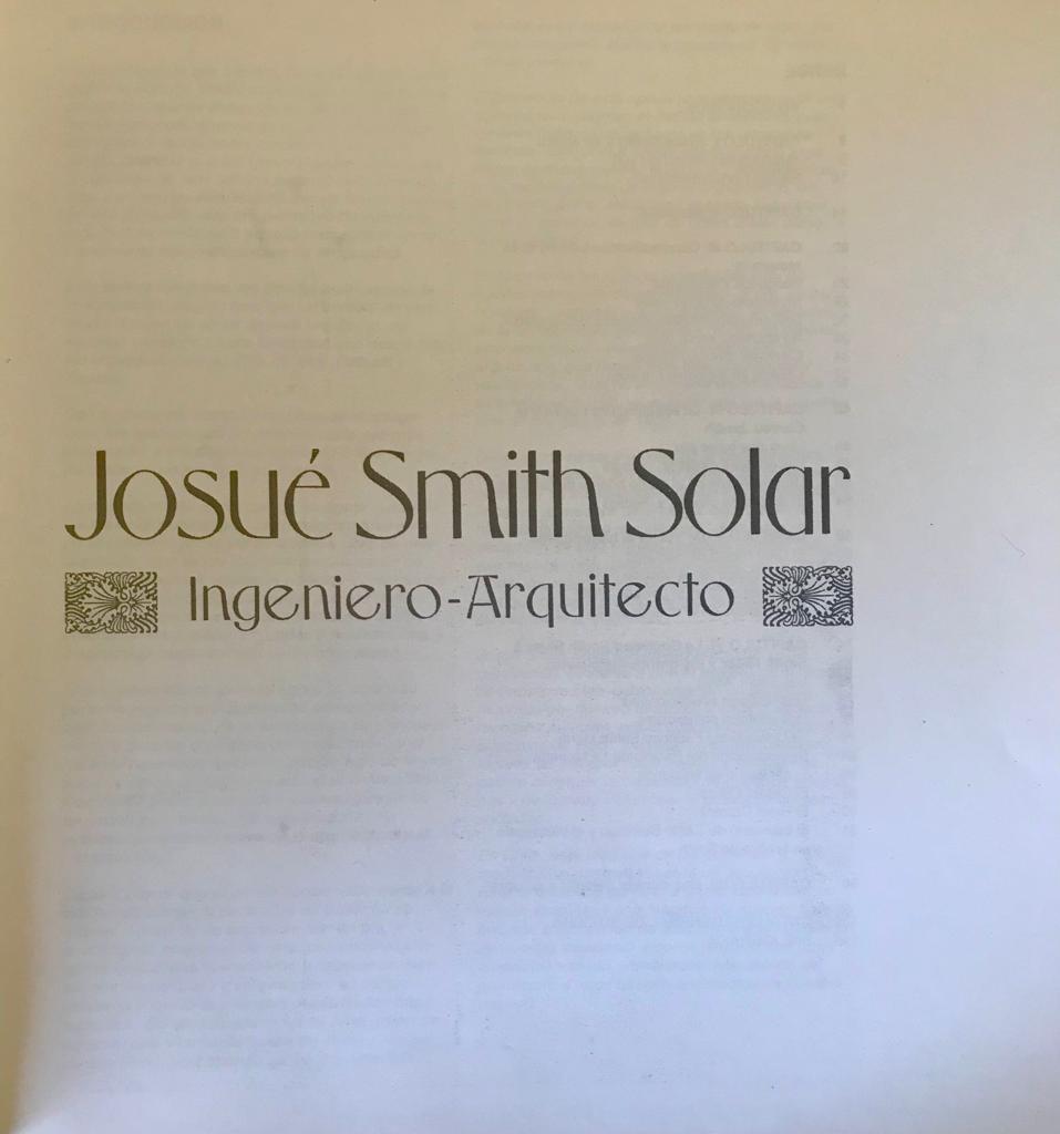 Mario Pérez de Arce. Josué Smith Solar. Un arquitecto chileno del 900