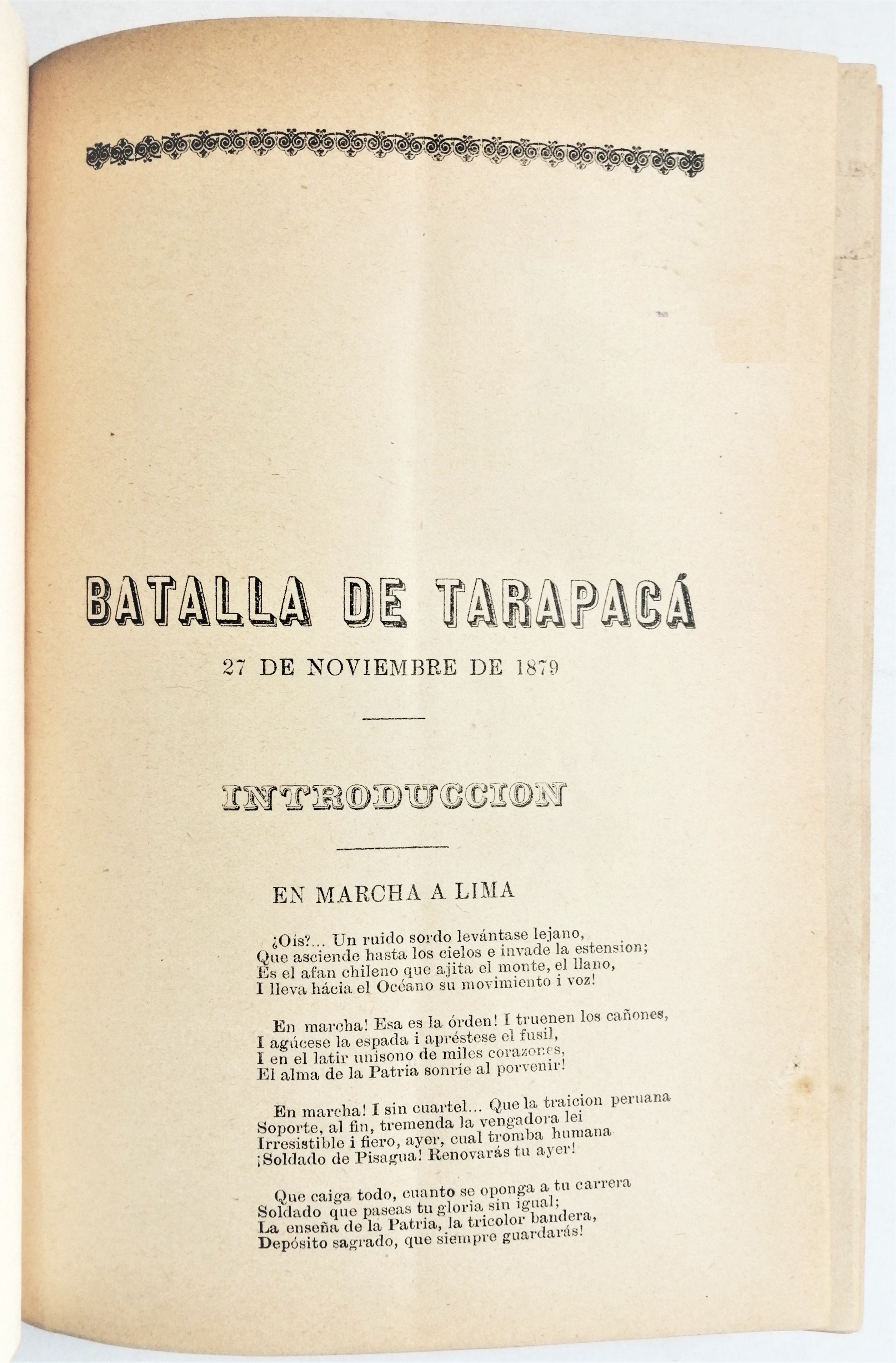 Nicanor Molinare - Batalla de Tarapacá