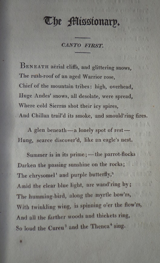 William Lisle Bowles. The missionary: A poem