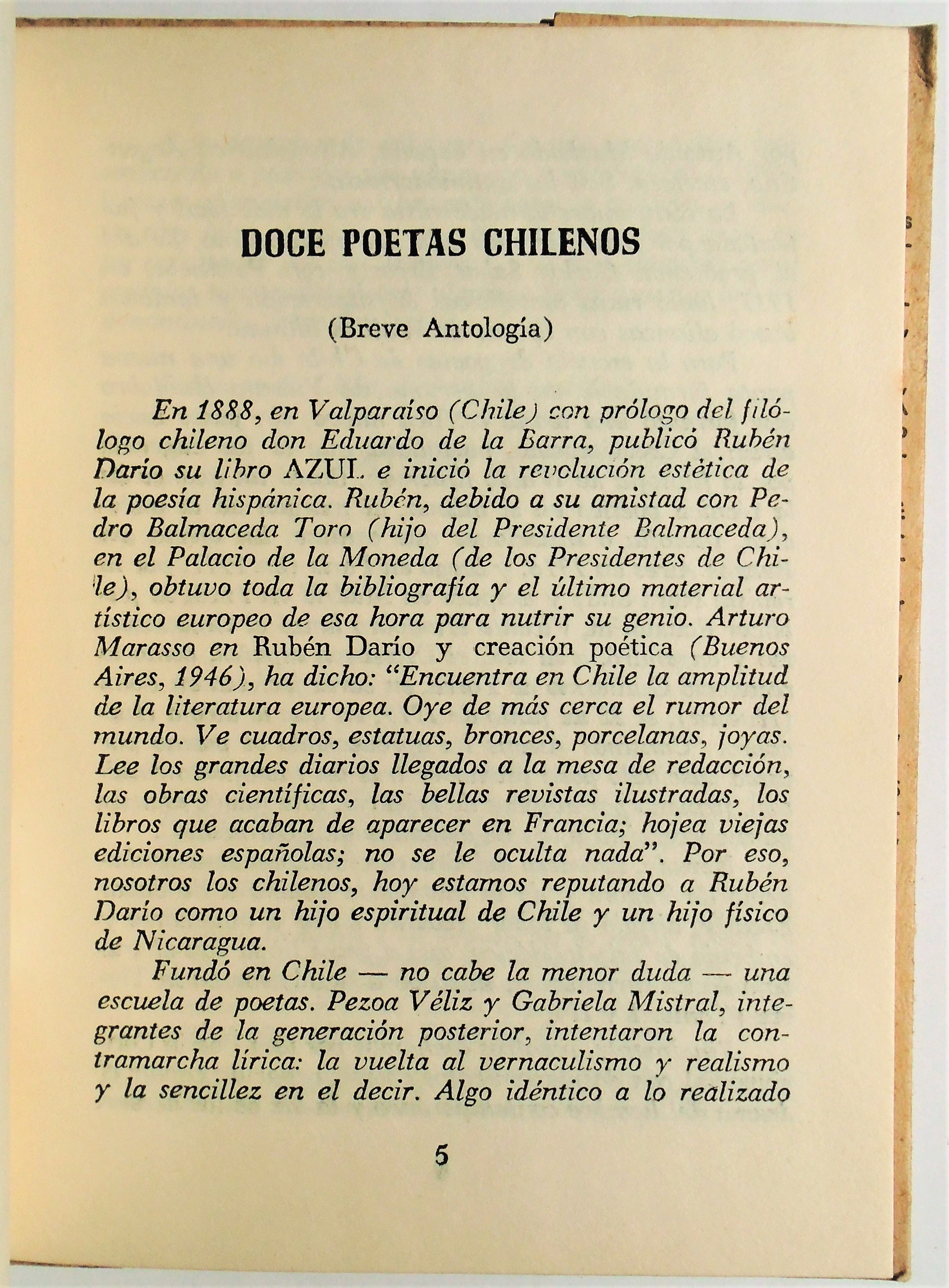 Doce Poetas Chilenos - Antonio de Undurraga