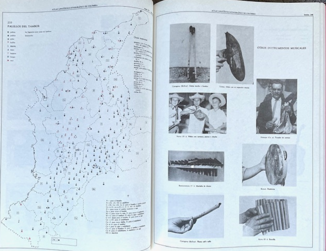 María Rodríguez de Montes. 	Atlas lingüístico-Etnográfico de Colombia. 