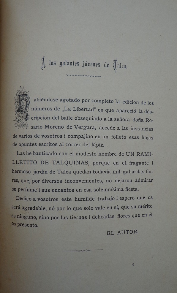 Raimundo del R. Valenzuela. De como despidio Talca a don José Ignacio Vergara : (precedido de algunos apuntes biográficos)